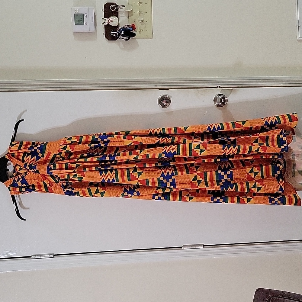 Dress open in back